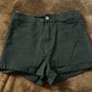 Black Jean Shorts
